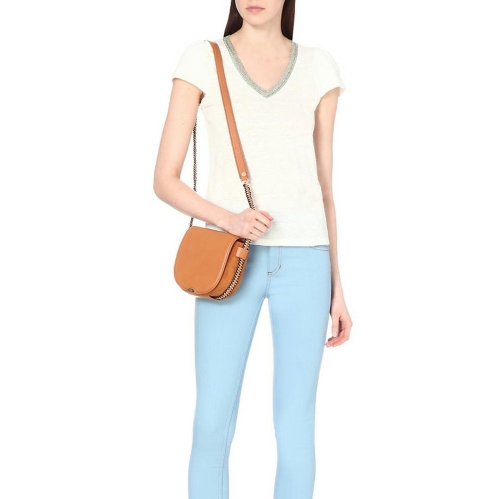 MAJE - Trocadero Linen t shirt, XS